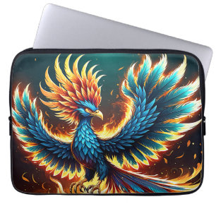 Majestätische Phönixkammflammen Laptopschutzhülle