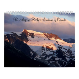 Majestätische Rocky Mountains von Kanada-Kalender Kalender