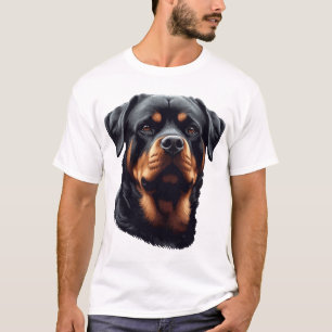 Majestätische Rottweiler-Hundekunst T-Shirt