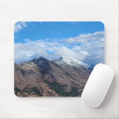 majestätische, schneebedeckte Bergmousepad Mousepad (Mit Mouse)