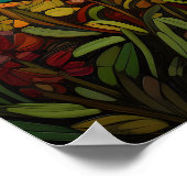 Majestätische Schneeberge und Ursprüngliches Alpin Poster (Ecke)