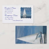 Majestätische Segel-Visitenkarten Visitenkarte (Vorne/Hinten)