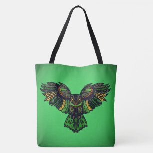Majestätische Smaragdeule Tasche