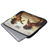Majestätische Stallions Laptopschutzhülle (Vorne Knopf)