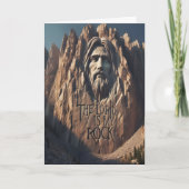 Majestätische Statue Jesu: Der Herr ist mein Felse Karte (Vorderseite)