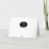 Majestätische Stier-Elch-Silhouette Feiertagskarte (Rückseite)