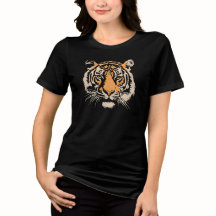 Majestätische Tiger-Gesicht-Illustration – Kühnes