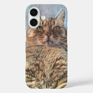 Majestätische Tigerkatze iPhone 16 Hülle