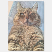 Majestätische Tigerkatze  Magnet (Vorderseite)