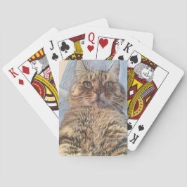 Majestätische Tigerkatze Spielkarten