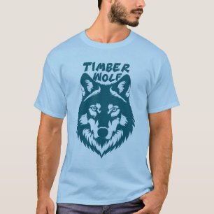 Majestätische Timber Wolf SVG-Illustration auf ein T-Shirt