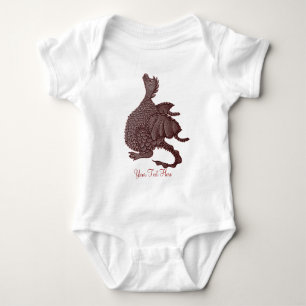 majestätische und Fantasiewesen niedlicher Rotdra Baby Strampler