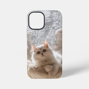 Majestätische weiße Katze iPhone 12 Mini Hülle