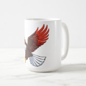 Majestätischer Adler im Flug Kaffeetasse (VorderseiteRechts)