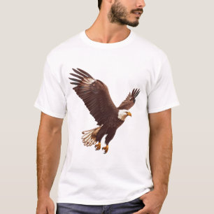 Majestätischer Adler im Flug Kunst T-Shirt
