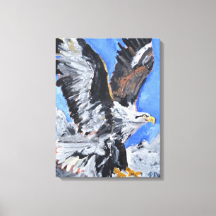 Majestätischer Adler im Flug Leinwanddruck