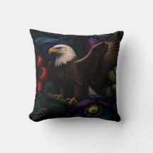 Majestätischer Adler im nächtlichen botanischen Ga