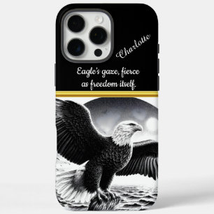 Majestätischer Adler stürzt über turbulente Ozeanw iPhone 16 Pro Max Hülle