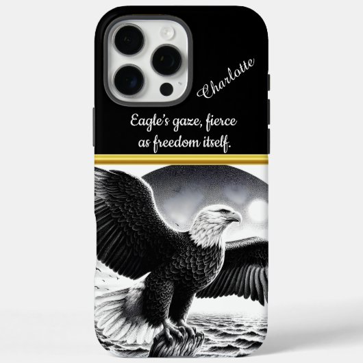 Majestätischer Adler stürzt über turbulente Ozeanw Case-Mate iPhone Hülle (Rückseite)