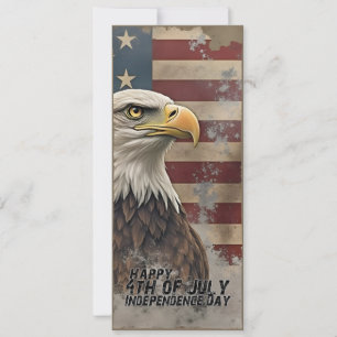 Majestätischer Adler und Flagge – Geist der Freihe