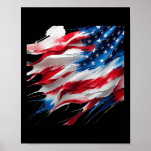 Majestätischer amerikanischer Geist eine kühne Fus Poster