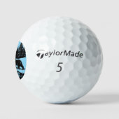 Majestätischer Bär am Teich Golfbälle (Logo)