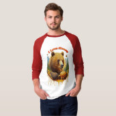 Majestätischer Bär, der sich auf den herrlichen Ho T-Shirt (Vorne ganz)