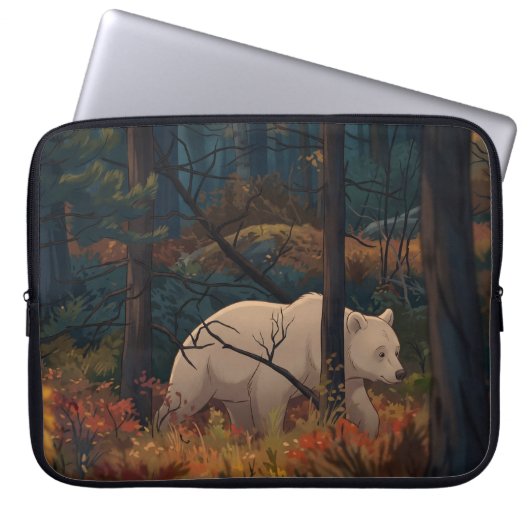 MAJESTÄTISCHER BÄR LAPTOPSCHUTZHÜLLE (Vorderseite)