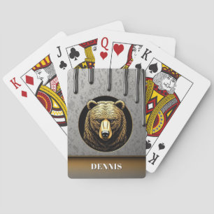 Majestätischer Bär mit personalisiertem Namen 🐻 Spielkarten