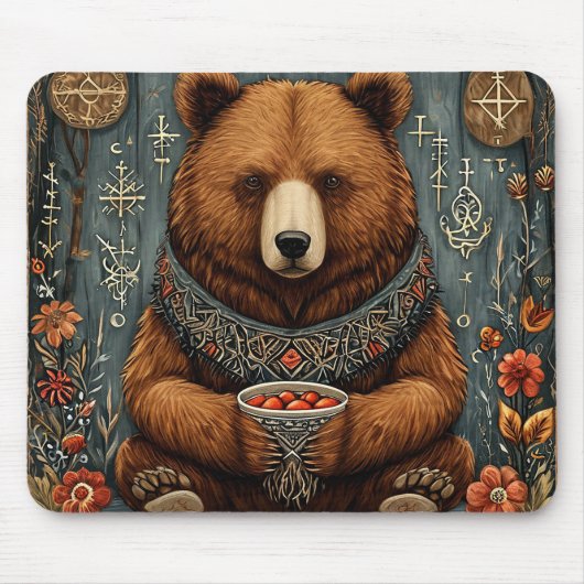 Majestätischer Bär Mousepad (Vorne)