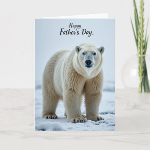 Majestätischer Bär Vatertagskarte Karte