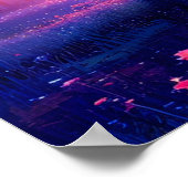 Majestätischer Baum im Wald mit Sonnenuntergang Poster (Ecke)