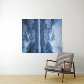 Majestätischer Berg Mangart Reflektion Fuskersee Wandteppich (Beispiel (Horizontal))