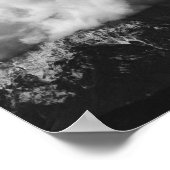 Majestätischer Berg unter Wolken Poster (Ecke)