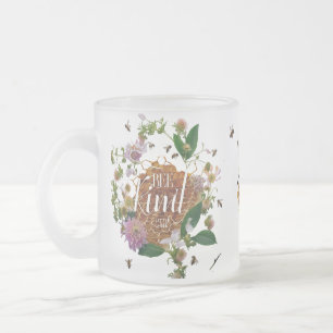 Majestätischer botanischer Bienen-Kind-Blumenkranz Mattglastasse