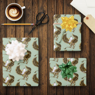 Majestätischer brauner Fantasy-Greif mythischer Gr Geschenkpapier Set