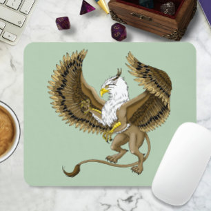 Majestätischer brauner Fantasy-Greif mythischer Gr Mousepad