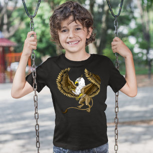 Majestätischer brauner Fantasy-Greif mythischer Gr Tri-Blend Shirt