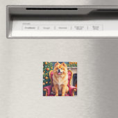 Majestätischer Chow Chow von großem Weihnachtsbaum Magnet (In Situ (Geschirrspüler))