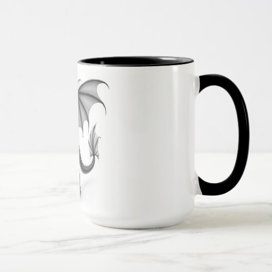 Majestätischer Drachen-Kaffeebecher Tasse (Rechts)
