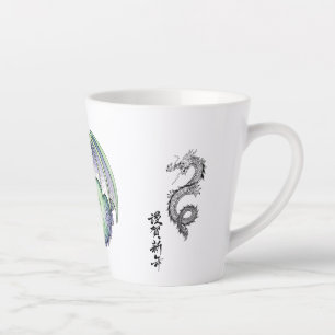 Majestätischer Drachenbecher Milchtasse