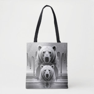 Majestätischer Eisbärkopf Arktische Tierwelt 🐻‍❄️ Tasche
