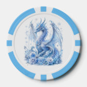 Majestätischer Eisdrache Pokerchips (Vorderseite)