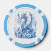 Majestätischer Eisdrache Pokerchips (Rückseite)