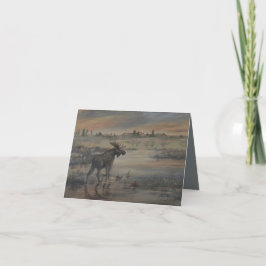 Majestätischer Elch 4" x 5,6" Dankeskarte