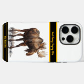 Majestätischer Elch, der durch eine schneebedeckte Case-Mate iPhone Hülle (Rückseite (Horizontal))