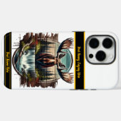 Majestätischer Elch durch einen ruhigen Wasserfall Case-Mate iPhone Hülle (Rückseite (Horizontal))