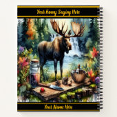 Majestätischer Elch in der Nähe eines ruhigen Wass Notizblock (Rückseite)