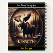 Majestätischer Elch in einer Waldkulisse Notizblock (Rückseite)