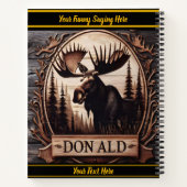 Majestätischer Elch in rustikale Kabinendekor geme Notizblock (Rückseite)